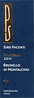 Brunello di Montalcino Pelagrilli 2014, Siro Pacenti (Toscana, Italia)