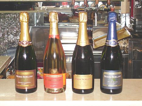 The three Bersi Serlini's Franciacortas and Nuvola Demi-Sec tasted during the event