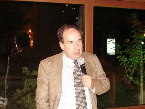 Dr. Filippo Antonelli during one of his speeches