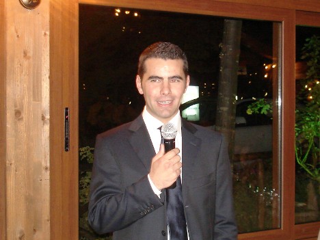 Luca Speri during one of his speeches