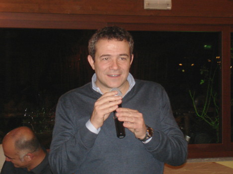 Marco Caprai during one of his speeches