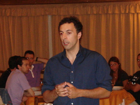 Alfredo Colangelo during one of his speeches