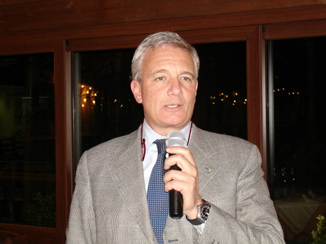 Dr. Riccardo Ricci Curbastro during one of his speeches