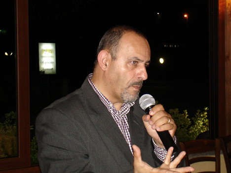Paolo Bianconi during one of his speeches
