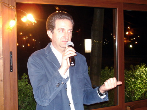 Ignazio Giovine during one of his speeches