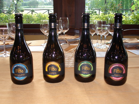 The four beers of Flea tasted in the course of the event