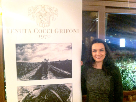 Dr. Paola Cocci Grifoni, owner and wine maker of Tenuta Cocci Grifoni