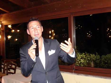 Dr. Manuele Verdelli - sales manager of Capannelle - in one of his speeches