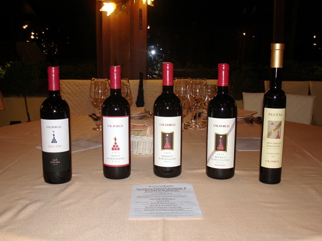The five wines of Col d'Orcia protagonists of the event
