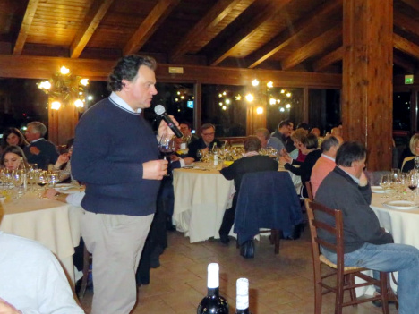 Antonello Biancalana during the tasting of Calamuri 2015