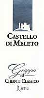 Grappa del Chianti Classico Riserva, Castello di Meleto (Italia)