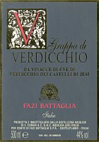 Grappa di Verdicchio Anniversario, Fazi Battaglia (Italy)