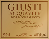 Acquavite di Vinaccia Barricata 2012, Giusti Dal Col (Italy)