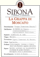 Grappa di Moscato, Sibona (Italy)