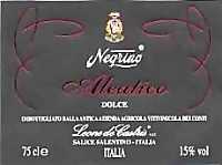 Aleatico Dolce Negrino 1999, Leone de Castris (Italy)