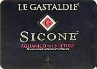 Aglianico del Vulture Le Gastaldie Sicone 2001, Basilium (Italy)