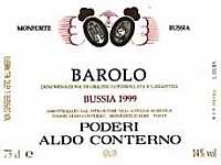Barolo Bussia 1999, Poderi Aldo Conterno (Italy)