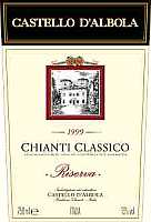 Chianti Classico Riserva 1999, Castello d'Albola (Italia)