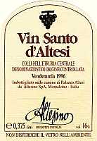 Colli dell'Etruria Centrale Vin Santo d'Altesi 1996, Altesino (Italy)
