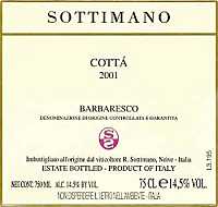Barbaresco Cottà 2001, Sottimano (Italia)