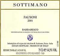 Barbaresco Fausoni 2001, Sottimano (Italia)