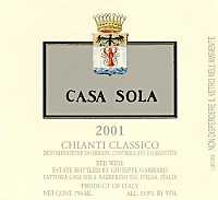 Chianti Classico Casa Sola 2001, Fattoria Casa Sola (Italia)