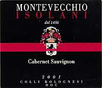 Colli Bolognesi Cabernet Sauvignon Etichetta Nera 2001, Montevecchio Isolani (Italia)