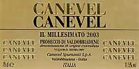 Prosecco di Valdobbiadene Extra Dry Il Millesimato 2003, Canevel (Italy)