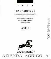 Barbaresco Asili 2001, Ca' del Baio (Italy)