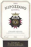 Chianti Rufina Nipozzano Riserva 2001, Marchesi de' Frescobaldi (Italy)