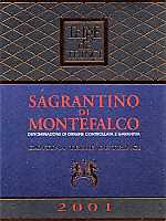 Sagrantino di Montefalco 2001, Terre de' Trinci (Italy)