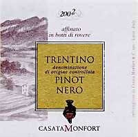 Trentino Pinot Nero 2002, Monfort (Italy)