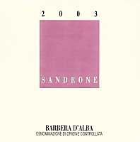 Barbera d'Alba 2003, Sandrone (Italia)