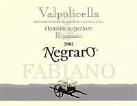 Valpolicella Classico Superiore Ripassato Negraro 2002, Fabiano (Italy)
