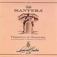 Primitivo di Manduria Villa Santera 2004, Leone de Castris (Italy)