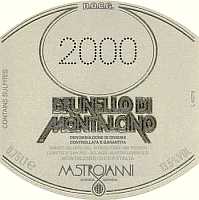 Brunello di Montalcino 2000, Mastrojanni (Italy)