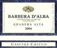 Barbera d'Alba Granera Alta 2004, Cascina Chicco (Italia)