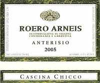 Roero Arneis Anterisio 2005, Cascina Chicco (Italia)