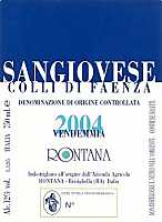 Colli di Faenza Sangiovese 2004, Rontana (Italy)