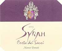 Syrah Costa dei Sauri 2003, Marco Donati (Italy)