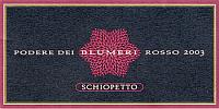 Blumeri Rosso 2003, Schiopetto (Italy)