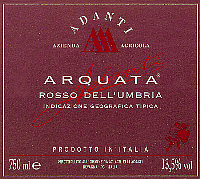 Arquata Rosso 2002, Adanti (Italia)