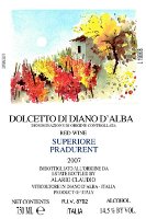 Dolcetto di Diano d'Alba Superiore Pradurent 2006, Alario (Italy)