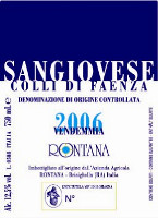 Colli di Faenza Sangiovese 2006, Rontana (Italia)