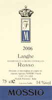 Langhe Rosso 2006, Mossio (Italia)
