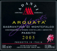 Montefalco Sagrantino Passito 2005, Adanti (Italia)