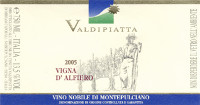 Vino Nobile di Montepulciano Vigna d'Alfiero 2005, Tenuta Valdipiatta (Italy)