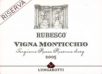 Torgiano Rosso Riserva Rubesco Vigna Monticchio 2005, Lungarotti (Italia)
