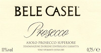 Asolo Prosecco Superiore Extra Dry 2010, Bele Casel (Italy)