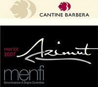 Menfi Merlot Azimut 2007, Cantine Barbera (Italy)